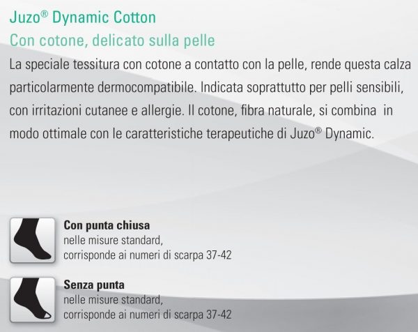 Monocollant cintura destra JUZO Dynamic 3511 punta aperta - calze elastiche classe 1
